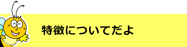 特徴についてだよ